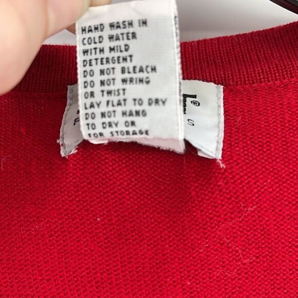 Koret vintage VTG wool sweater vest embroidered ball monkey fist closures coat M - Picture 6 of 11